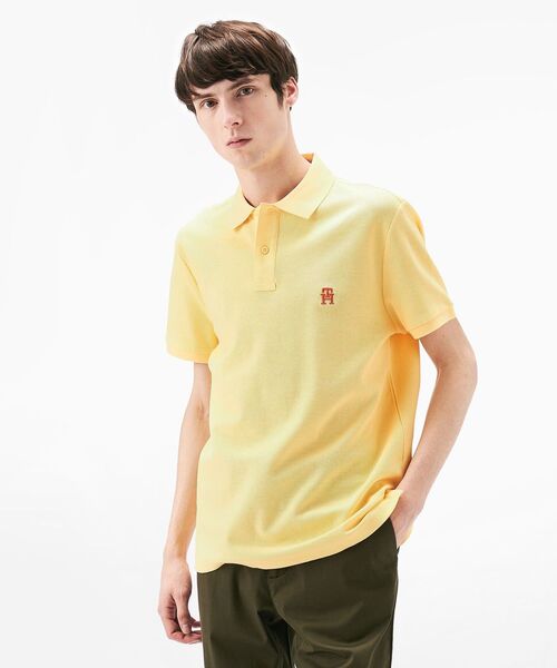 TOMMY HILFIGER（トミーヒルフィガー）の「レギュラーポロシャツ（ポロシャツ・メンズ・イエロー/ネイビー/ホワイト/ピンク/グリーン・LARGE/MEDIUM/SMALL/X-LARGE）」の5枚目の写真