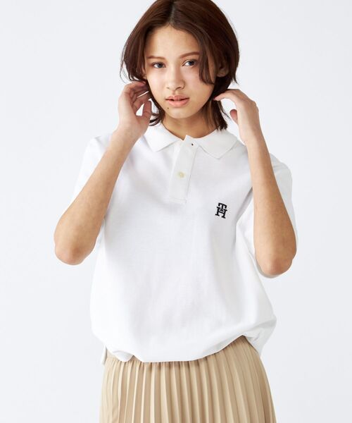 TOMMY HILFIGER（トミーヒルフィガー）の「レギュラーポロシャツ（ポロシャツ・メンズ・イエロー/ネイビー/ホワイト/ピンク/グリーン・LARGE/MEDIUM/SMALL/X-LARGE）」の6枚目の写真