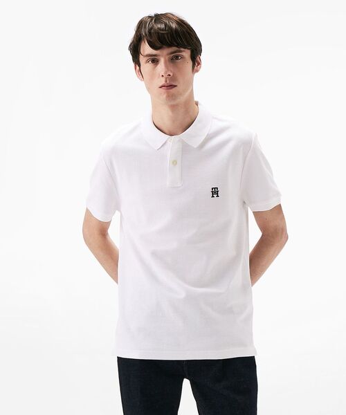 TOMMY HILFIGER（トミーヒルフィガー）の「レギュラーポロシャツ（ポロシャツ・メンズ・イエロー/ネイビー/ホワイト/ピンク/グリーン・LARGE/MEDIUM/SMALL/X-LARGE）」の14枚目の写真