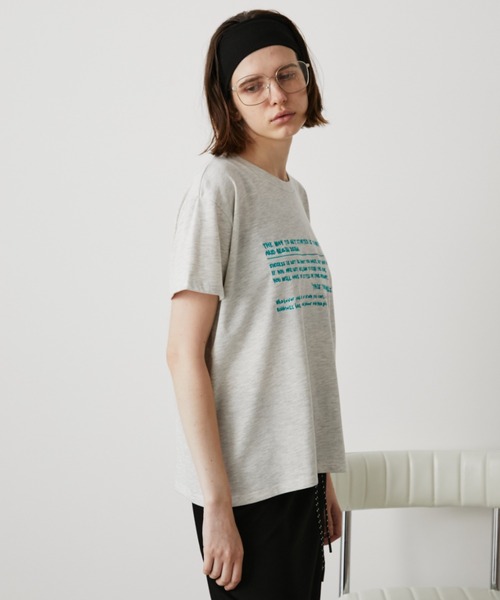 Auntie Rosa Holiday(アンティローザホリデー)の「ネオン刺繍ロゴTEE(Tシャツ/カットソー・レディース・チャコールグレー/オフホワイト/ナチュラル・FREE)」の15枚目の写真