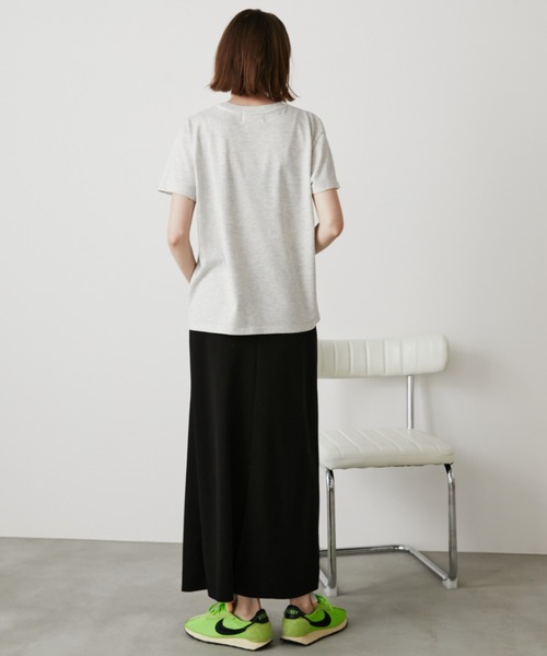 Auntie Rosa Holiday(アンティローザホリデー)の「ネオン刺繍ロゴTEE(Tシャツ/カットソー・レディース・チャコールグレー/オフホワイト/ナチュラル・FREE)」の7枚目の写真