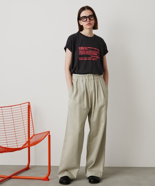 Auntie Rosa Holiday(アンティローザホリデー)の「ネオン刺繍ロゴTEE(Tシャツ/カットソー・レディース・チャコールグレー/オフホワイト/ナチュラル・FREE)」の22枚目の写真