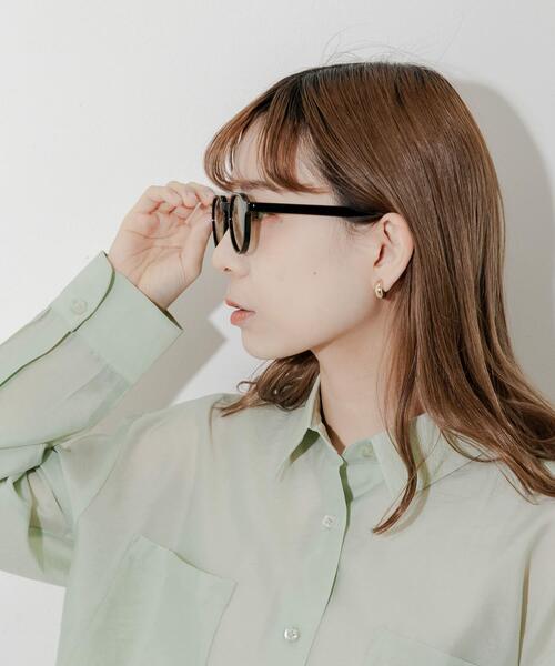 SMELLY（スメリー）の「ボストンシェイプサングラス（メガネ・レディース・グリーン系その他/グレー/グレー系その他/ブラウン系その他・-）」の21枚目の写真