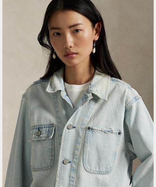 Ralph Lauren デニムのテーラードジャケット サイズ10 新品未使用 LAUREN RALPH LAUREN デニムテーラードジャケット レディース