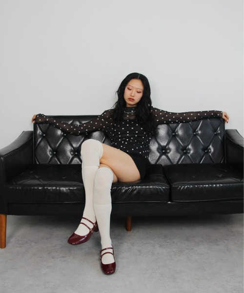 IMARI(イマリ)の「【 IMARI / イマリ 】 ドット シアー メロウ トップス(Tシャツ/カットソー・レディース・アイボリー/ブラック/ホワイト系その他・FREE)」の13枚目の写真