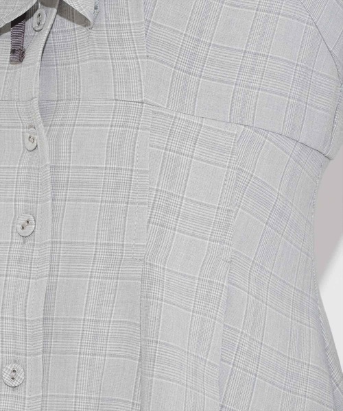 WILLSELECTION(ウィルセレクション)の「配色襟ダブルフリルシャツワンピース(ワンピース・レディース・グレー系その他/ライトグレー/ベージュ・FREE)」の21枚目の写真