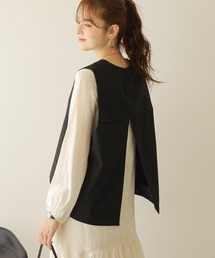 back open oversize vest /バックオープンオーバーサイズ ベスト