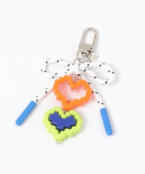 niko and...（ニコアンド）の「ドットハートコードチャーム（チャーム・レディース・ブラック/ホワイト/ピンク・0）」の4枚目の写真