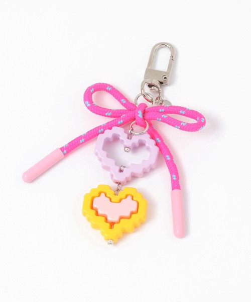 niko and...（ニコアンド）の「ドットハートコードチャーム（チャーム・レディース・ブラック/ホワイト/ピンク・0）」の6枚目の写真