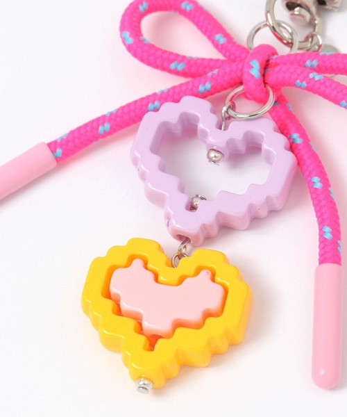 niko and...（ニコアンド）の「ドットハートコードチャーム（チャーム・レディース・ブラック/ホワイト/ピンク・0）」の8枚目の写真