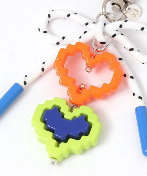 niko and...（ニコアンド）の「ドットハートコードチャーム（チャーム・レディース・ブラック/ホワイト/ピンク・0）」の9枚目の写真