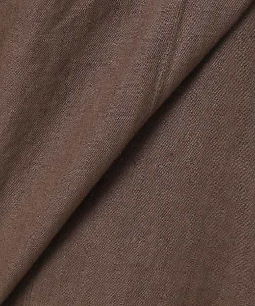 journal standard L'essage(ジャーナルスタンダードレサージュ)の「Linen ボリュームスリーブワンピース(ワンピース・レディース・ブラウン/ブラック・FREE)」の8枚目の写真