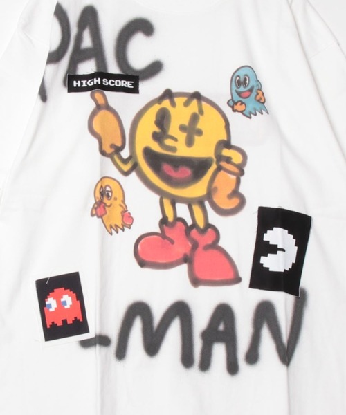 ROYAL FLASH（ロイヤルフラッシュ）の「【GUERNIKA×パックマン】PAC-MAN PAINT T SHIRT / PAC-MAN（Tシャツ/カットソー・メンズ・ホワイト・XL/2XL）」の3枚目の写真