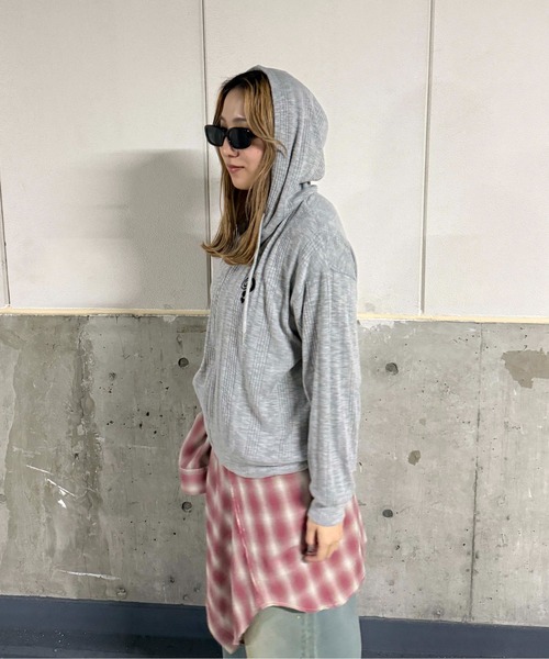 sedacle(セダクル)の「スラブジップパーカー(パーカー・メンズ・ブラック/グレー・LARGE/MEDIUM/SMALL)」の5枚目の写真