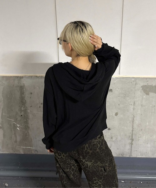 sedacle(セダクル)の「スラブジップパーカー(パーカー・メンズ・ブラック/グレー・LARGE/MEDIUM/SMALL)」の12枚目の写真