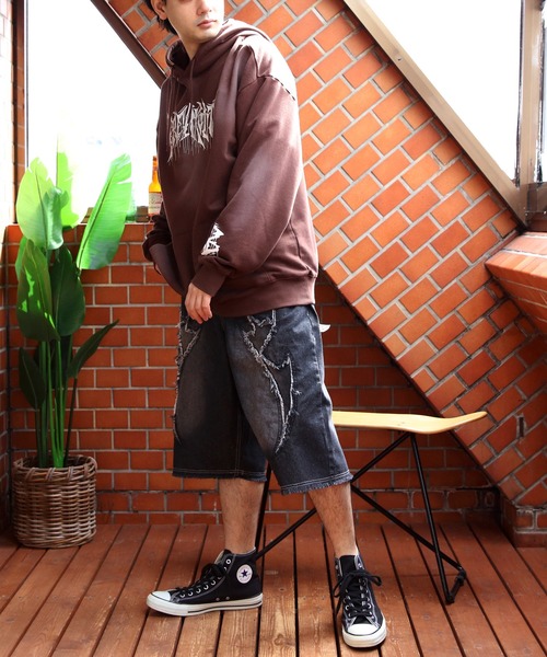 ８(eight)（エイト）の「バイアス＆トライバルフリンジショーツ（デニムパンツ・メンズ・ブラック系1/ネイビー系1/ブラック系2/ネイビー系2・MEDIUM/LARGE）」の17枚目の写真