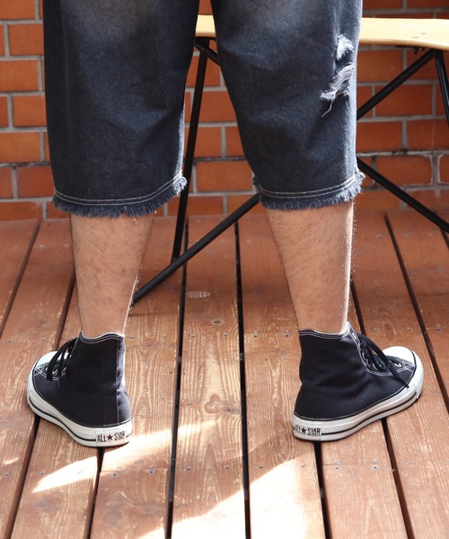 ８(eight)（エイト）の「バイアス＆トライバルフリンジショーツ（デニムパンツ・メンズ・ブラック系1/ネイビー系1/ブラック系2/ネイビー系2・MEDIUM/LARGE）」の5枚目の写真