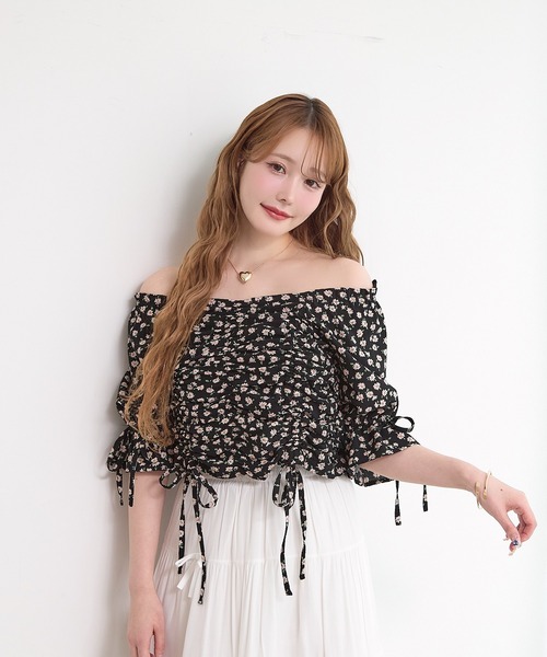 paravion（パラビオン）の「ギャザーパフ袖リボンブラウス（シャツ/ブラウス・レディース・ブラック/その他/ホワイト・FREE）」の20枚目の写真