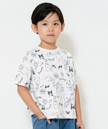 【UVカット/吸水速乾】総柄Tシャツ