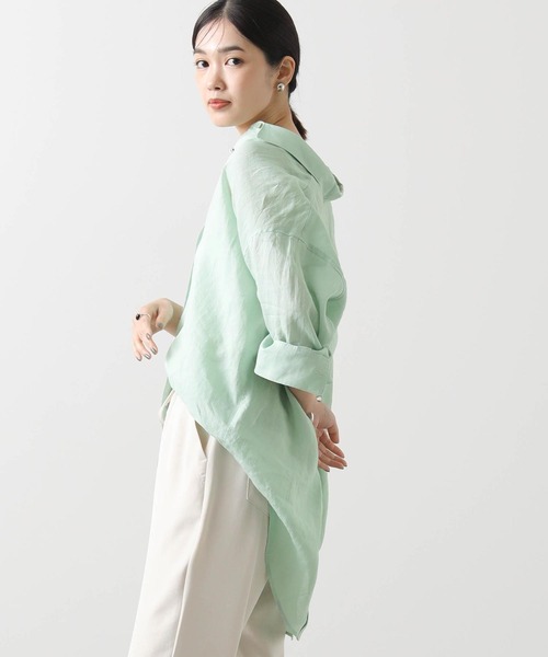 ブラウス シャツ ＬＵラミー後スリットシャツ レディース Gready Brilliant ブラウス シャツ LUラミー後スリットシャツ