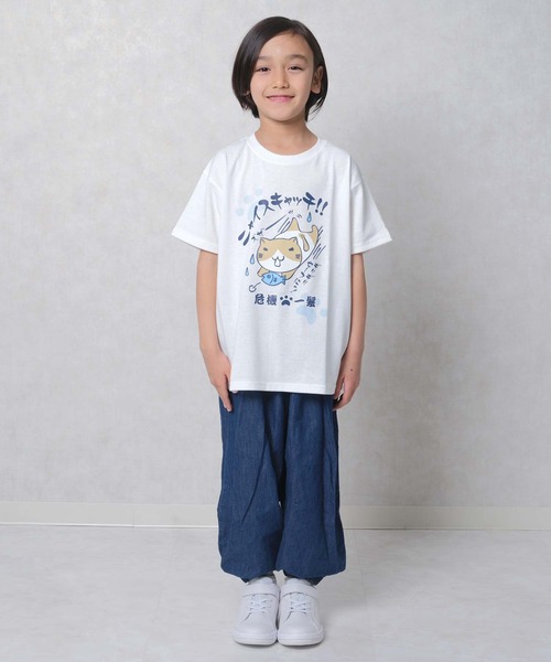 セール】キッズ ねこぶちさん 半袖Tシャツ（Tシャツ/カットソー