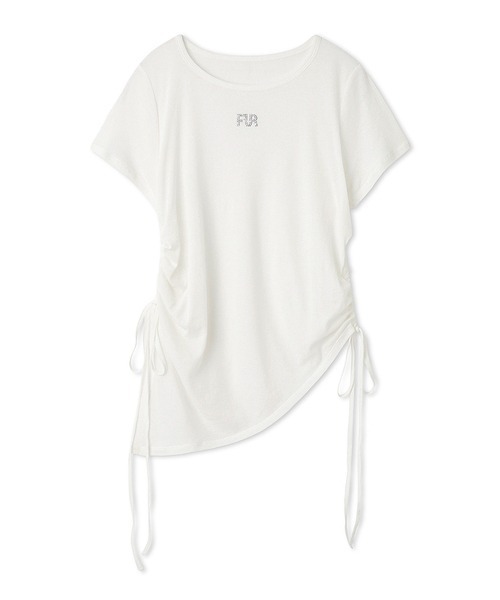 FURFUR(ファーファー)の「【WEB限定カラー】クリスタルロゴアシンメトリーTシャツ(Tシャツ/カットソー・レディース・ブラック/レッド/オフホワイト/サックスブルー・FREE)」の17枚目の写真