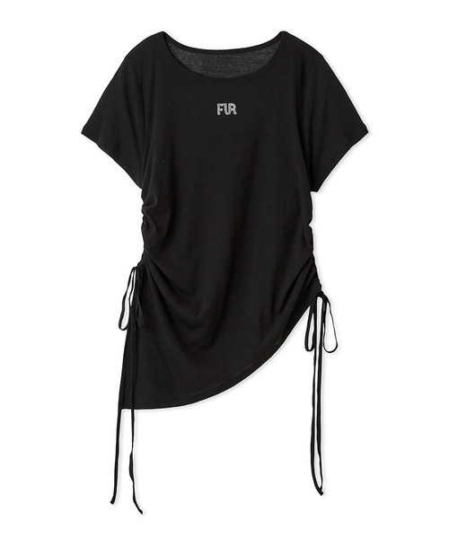 FURFUR(ファーファー)の「【WEB限定カラー】クリスタルロゴアシンメトリーTシャツ(Tシャツ/カットソー・レディース・ブラック/レッド/オフホワイト/サックスブルー・FREE)」の18枚目の写真