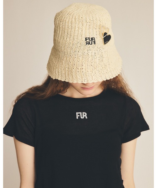 FURFUR(ファーファー)の「【WEB限定カラー】クリスタルロゴアシンメトリーTシャツ(Tシャツ/カットソー・レディース・ブラック/レッド/オフホワイト/サックスブルー・FREE)」の9枚目の写真