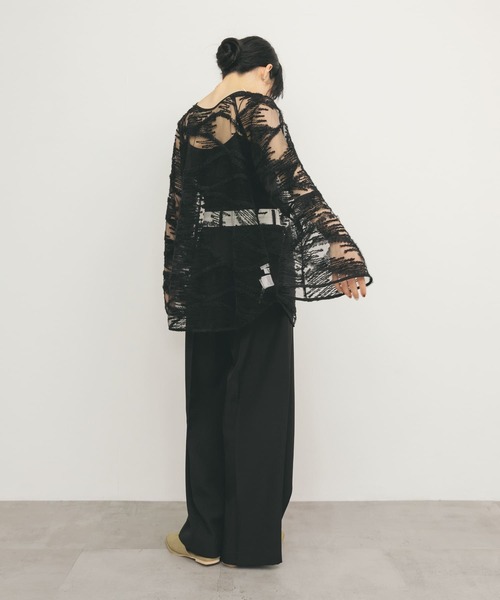 KBF（ケイビーエフ）の「バテンレースブラウス（シャツ/ブラウス・レディース・アイボリー/ブラック・ONE）」の20枚目の写真