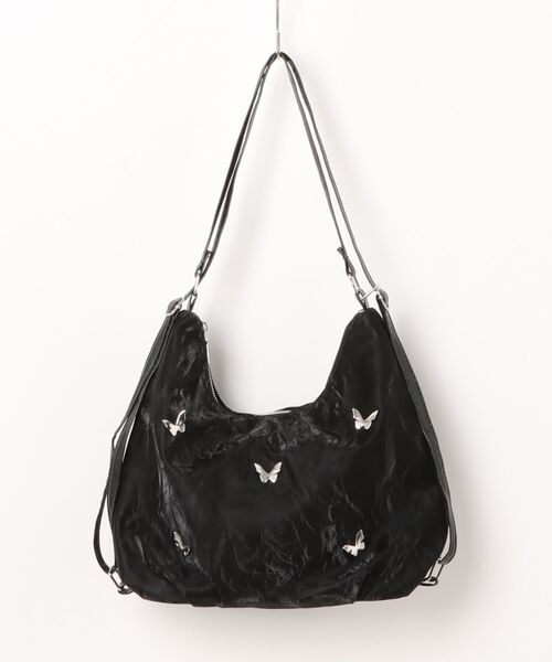 TONE SELECT GOODS（トーンセレクトグッズ）の「【urge select】バタフライモチーフ リュック/ショルダーバッグ【2way】（ショルダーバッグ・レディース・オフホワイト/ブルー/ブラック/ミント/ライトグレー・FREE）」の11枚目の写真