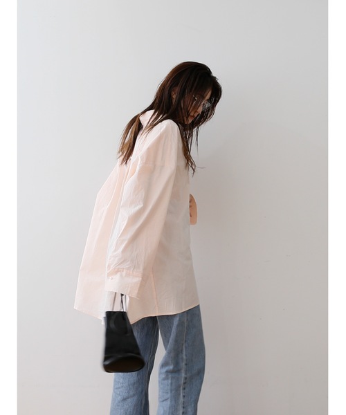 Katrin TOKYO(カトリーントーキョー)の「cut off big shirt(シャツ/ブラウス・レディース・ブルー/イエロー/ピンク・FREE/XS)」の14枚目の写真