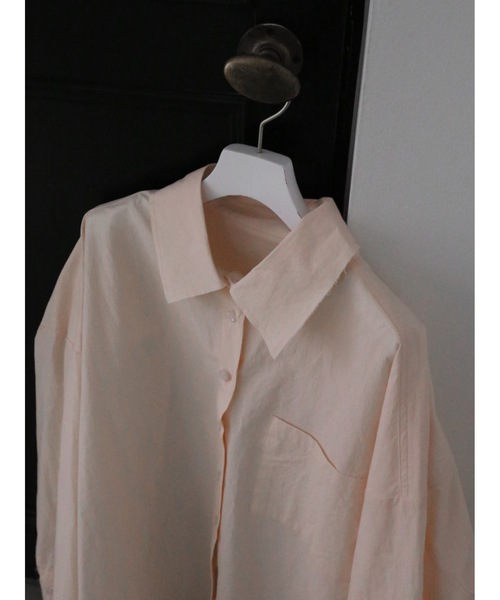 Katrin TOKYO(カトリーントーキョー)の「cut off big shirt(シャツ/ブラウス・レディース・ブルー/イエロー/ピンク・FREE/XS)」の9枚目の写真