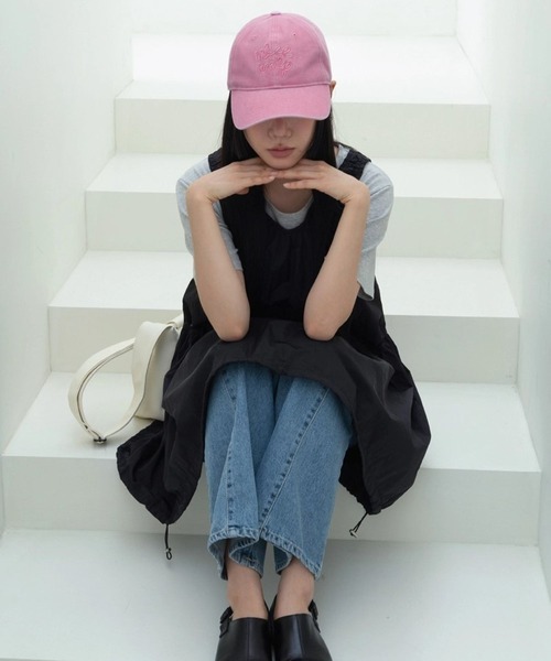 3.3 Field Trip （3.3フィールドトリップ）の「3.3Field Trip／チェーンステッチCAP（キャップ・レディース・ブルー/アイボリー/ピンク・FREE）」の7枚目の写真