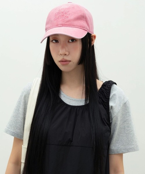 3.3 Field Trip （3.3フィールドトリップ）の「3.3Field Trip／チェーンステッチCAP（キャップ・レディース・ブルー/アイボリー/ピンク・FREE）」の11枚目の写真