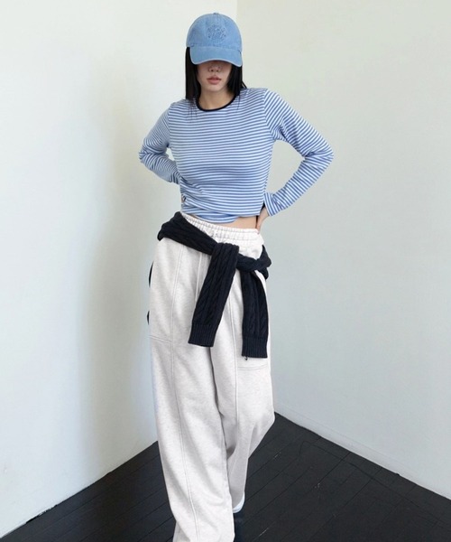 3.3 Field Trip （3.3フィールドトリップ）の「3.3Field Trip／チェーンステッチCAP（キャップ・レディース・ブルー/アイボリー/ピンク・FREE）」の16枚目の写真