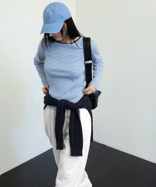 3.3 Field Trip （3.3フィールドトリップ）の「3.3Field Trip／チェーンステッチCAP（キャップ・レディース・ブルー/アイボリー/ピンク・FREE）」の17枚目の写真