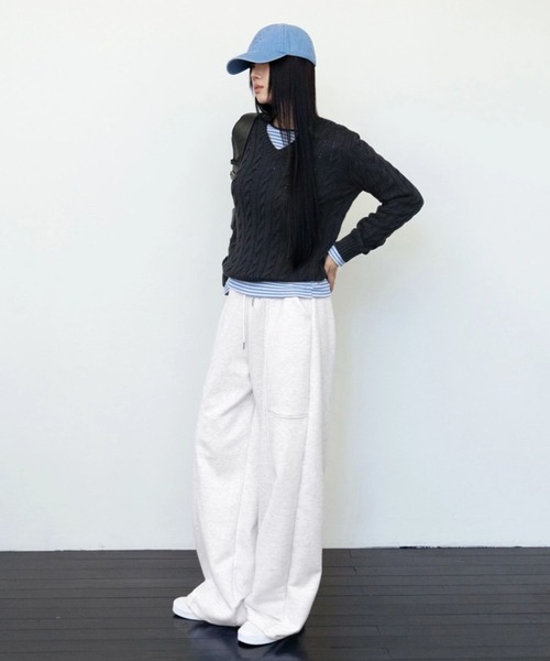 3.3 Field Trip （3.3フィールドトリップ）の「3.3Field Trip／チェーンステッチCAP（キャップ・レディース・ブルー/アイボリー/ピンク・FREE）」の22枚目の写真