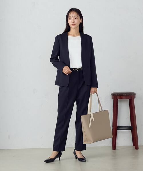 COMME CA ISM(コムサイズム)の「PC/タブレット対応 多機能トートバッグ(トートバッグ・レディース・ブラック/ベージュ・FREE)」の13枚目の写真