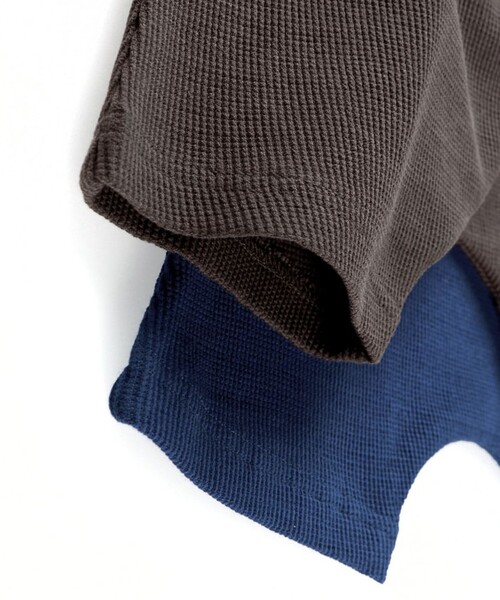 BRANSHES(ブランシェス)の「ワッフル/カバーオール&ボトムスセット(その他ベビーウェア・キッズ・ブルー/クリーム・80/70)」の12枚目の写真