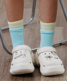 algy | 【抗菌防臭】レイヤード風ラインクルーソックス(ソックス/靴下)