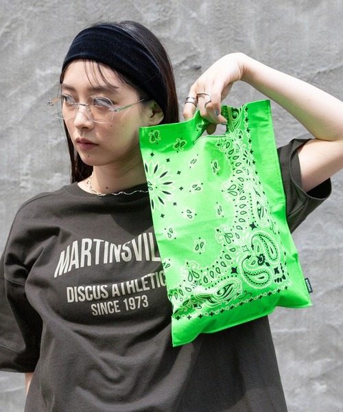 RAGEBLUE（レイジブルー）の「【BANSAC/バンサック】バンダナBAG（ショルダーバッグ・レディース・オレンジ系その他7/グリーン系その他/その他22/イエロー系その他/ピンク系その他/オフホワイト/マスタード/レッド・FREE）」の4枚目の写真