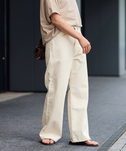 FRAMeWORK(フレームワーク)の「≪ベストセラー≫デニムストレートパンツ3(デニムパンツ・レディース・アイボリー/ブルー系その他・40/38/36/34)」の13枚目の写真