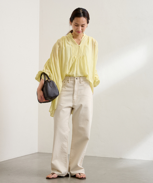 FRAMeWORK(フレームワーク)の「≪ベストセラー≫デニムストレートパンツ3(デニムパンツ・レディース・アイボリー/ブルー系その他・40/38/36/34)」の14枚目の写真