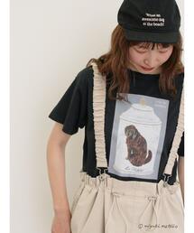 Samansa Mos2 | 【miyuki matsuo×Samansa Mos2】Tシャツ(Tシャツ/カットソー)