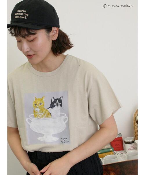セール】【miyuki matsuo×Samansa Mos2】Tシャツ（Tシャツ