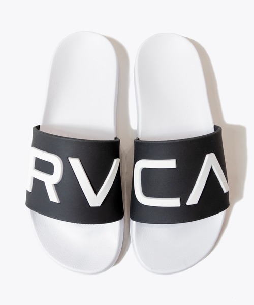 JACKROSE（ジャックローズ）の「RVCA SHOWER SLIDE（サンダル・メンズ・ブラック/ホワイト/ブラック系2/ホワイト系2・M/L/XL）」の6枚目の写真