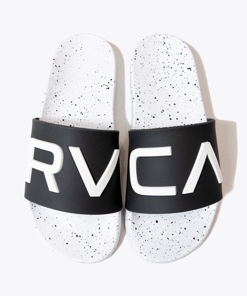 JACKROSE（ジャックローズ）の「RVCA SHOWER SLIDE（サンダル・メンズ・ブラック/ホワイト/ブラック系2/ホワイト系2・M/L/XL）」の7枚目の写真