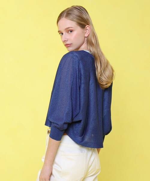 シアー天竺ドルマン カーディガン