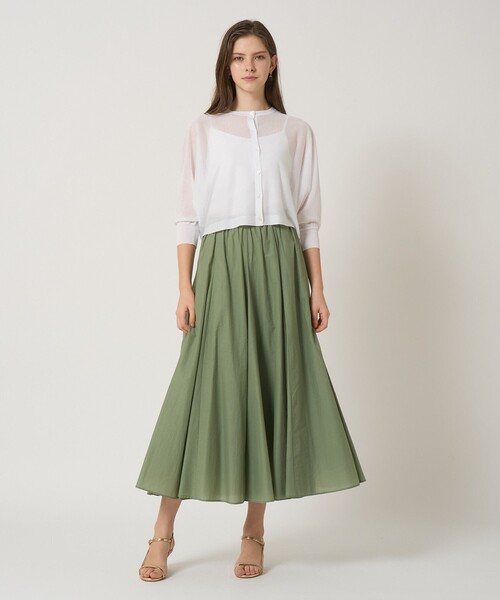 ANAYI(アナイ)の「シアー天竺ドルマン カーディガン(カーディガン/ボレロ・レディース・コーラル/ブルー/ブラック/ホワイト/ベージュ/ライトグレー/ネイビー/シルバー/ピンク・38/36)」の14枚目の写真