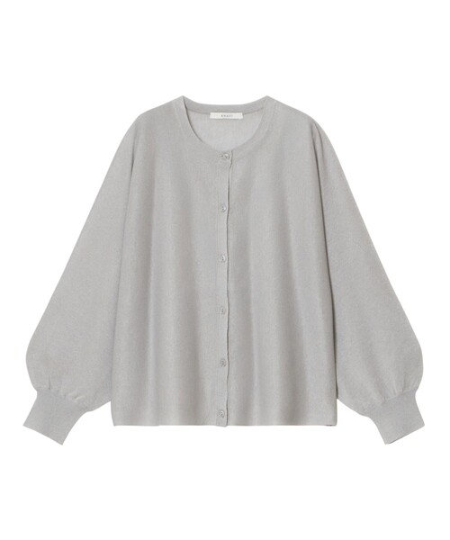 ANAYI（アナイ）の「シアー天竺ドルマン カーディガン（カーディガン/ボレロ・レディース・コーラル/ブルー/ブラック/ホワイト/ベージュ/ライトグレー/ネイビー/シルバー/ピンク・38/36）」の10枚目の写真